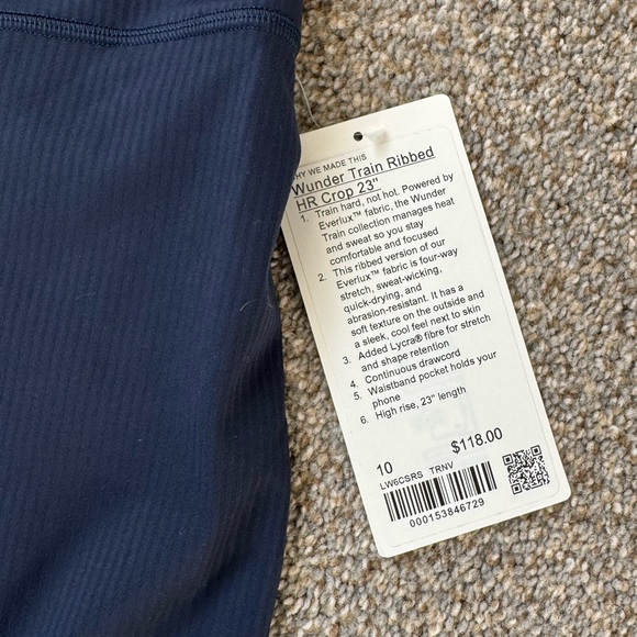 Pants - Lululemon ribbed align.  23 inch inseam. Nwt.